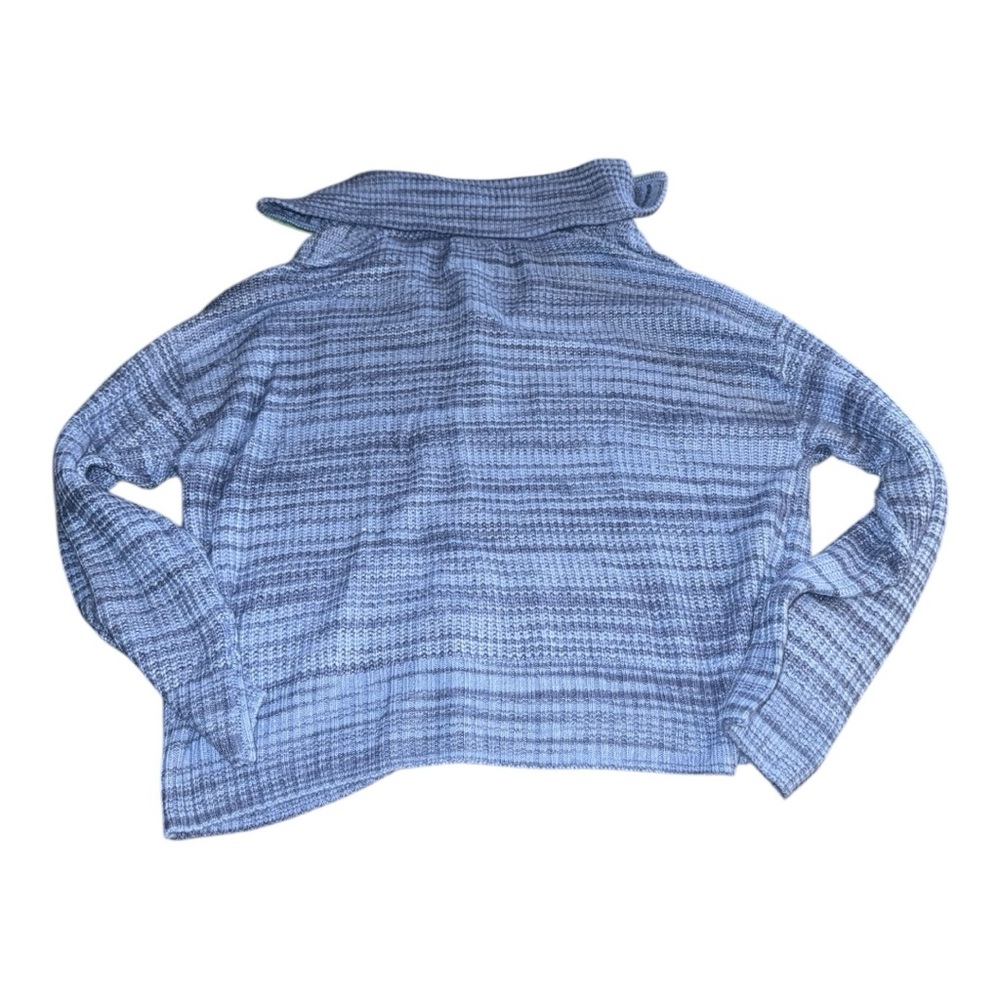 Aerie Blue Quarter-Zip Knitted Sweater - Picture 4 of 6